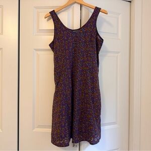 Toad&Co multicolored Crusher Dress with laser cutout detail